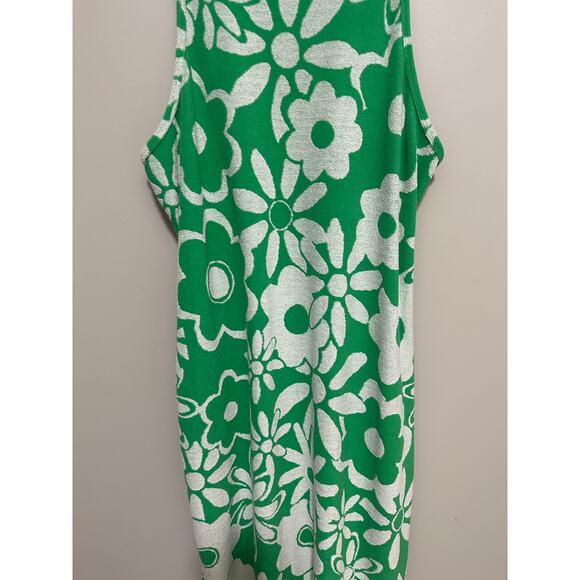 Daily Practice by Anthropologie Terry Jacquard Slim Dress Green Large - Picture 5 of 7